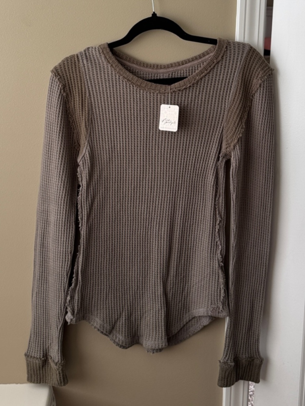 NWT We the Free Fallen Rock Combo Waffle Knit Long Sleeve | Size XL